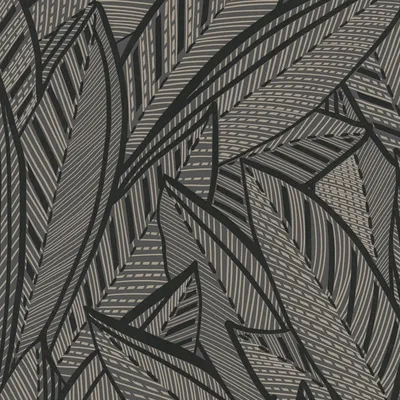 Produktbild von Profhome 399334-GU Grafik Vliestapete Floral schwarz silber anthrazit 5,33 m2