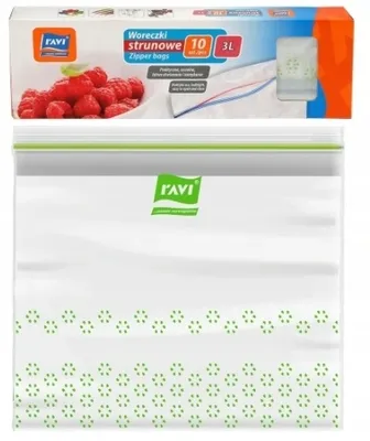 Zdjęcie produktu dla Torebki Ziplock na żywność 3l 10 sztuk