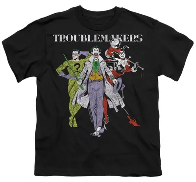 Image de T-shirt pour enfants "Batman - Original Gangsters", référence TV37495 (128), couleur noire