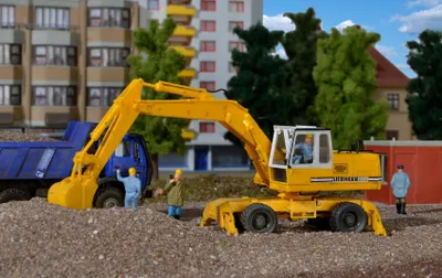 Produktbild von Kibri 11264 - H0 LIEBHERR Mobilbagger A922 mit Anbaugeräten - Neu