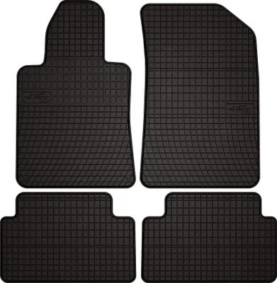 Produktbild von Gummifußmatten passend für Peugeot 508 I (Limousine, Kombi, SW, RXH, Bj. 2010-2018) –  schwarz, passgenau, mit Befestigungen set 4 Stk. - Gummi-Automatten