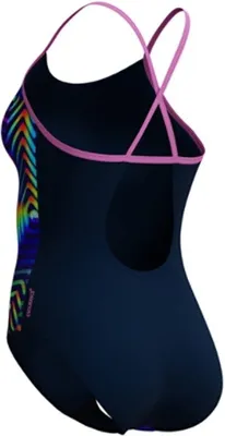 Produktbild von SPEEDO Womens Digital Fixed Crossback Pahala Geo - True Navy Pahala Geo - True Navy 40