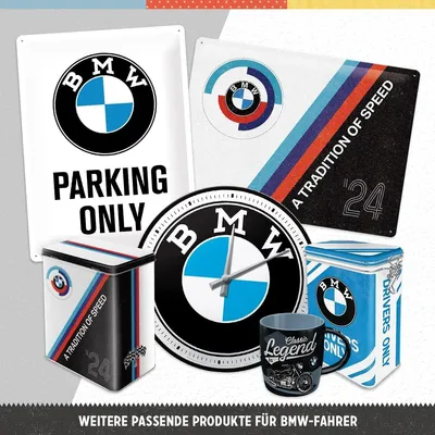 Produktbild von Nostalgic-Art - Blechschild 35 cm Rund - BMW - Logo