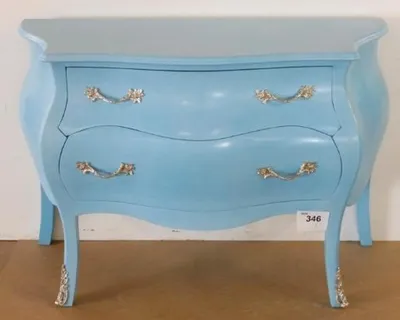 Image de Casa Padrino Commode baroque bleu clair 120 x 85 x 55 cm - Meubles baroques