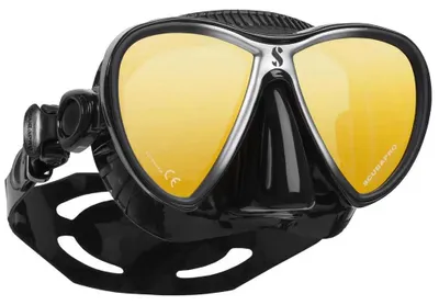 Produktbild von Scubapro Synergy Twin Trufit Mirror Tauchmaske Schwarz  Schwarz One Size