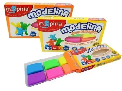 Produktbild von Fluoreszierende Modelliermasse, 6 Farben – Übersicht