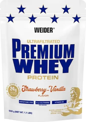 Produktbild von Weider Premium Whey (500g) Strawberry-Vanilla - Eiweiße - Molkenprotein-Mischung