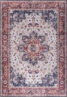 Productafbeelding van Kortpolig tapijt, 120 x 180 cm, wasbaar, antislip, geschikt voor de hal
