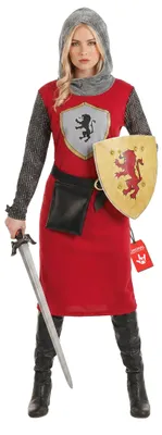 Produktbild von Fun Shack Ritterkostüm Damen, Ritterin Kostüm Damen, Ritter Krieger Kostüm Damen, Ritter Kostüm Erwachsene Damen M
