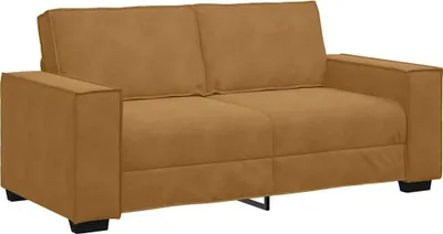 Zdjęcie produktu dla vidaXL 2-osobowa sofa brązowa 140 cm aksamitna
