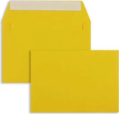 Produktbild von Briefumschläge C6 100g/qm haftklebend VE=100 Stück goldgelb