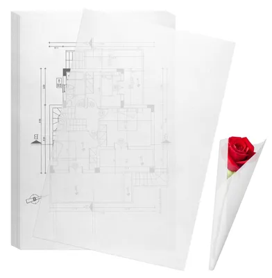 Transparentpapier A4, 100 Blatt, 73 g/m², bedruckbar