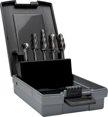 Produktbild von Bahco Hartmetall-Frässtifte-Satz für Aluminium, 5-tlg