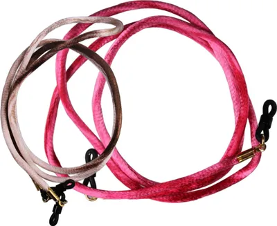 Image de Cordons pour lunettes en soie dégradée rose et marron