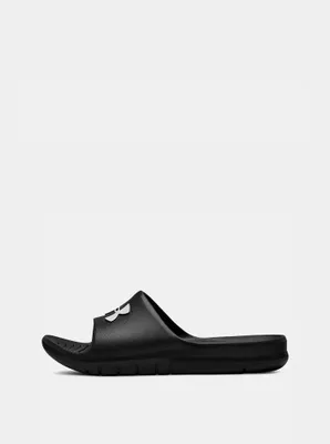 Produktbild von Under Armour UA Core PTH Slides, uni, Uni, Erwachsener, Rutschen, Schwarz, Einfarbig, Black / White - 001