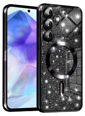 Obrázok produktu pre Techsuit Luxury Glitter MagSafe puzdro pre Samsung Galaxy A55 5G – čierne