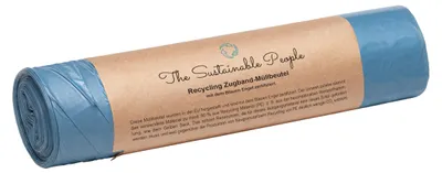 Image de Sacs poubelle TSP Recycling Zugband, 60 litres, fabriqués à partir d'au moins 90 % de déchets post-consommation