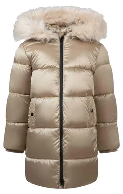 Produktbild von Minoti - Steppjacke für Mädchen, Abnehmbar, Kunstfell, Winter, Lang MN605 (146) (Golden)