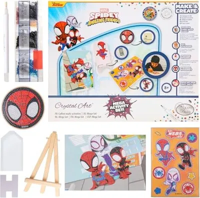 Obrázok produktu pre Craft Buddy Spidey Crystal Art Mega tvorivá sada pre deti