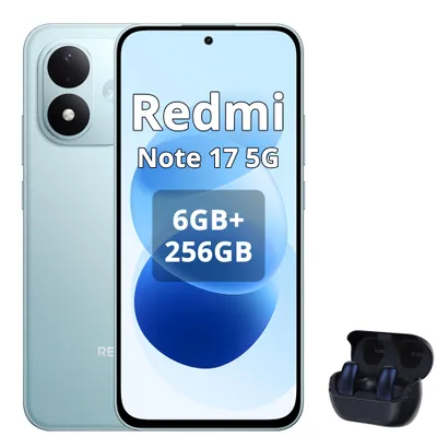 Immagine prodotto di Smartphone Xiaomi REDMI Note 17 5G, 6G/256G, colore blu (include cuffie Bluetooth)