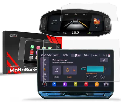 Produktbild von Matte Autodisplayfolie 2in1 für Cupra Leon 12,9" (2024-2025), Grizz Protector