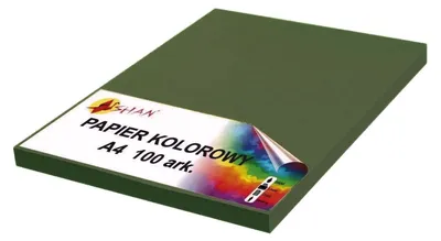 Produktbild von Farbpapier A4 80g armeegrün v2 100 Blatt