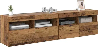 Produktbild von TV-Wandregale 2 pcs Altholz 80 x 30 x 40 cm Holzwerkstoff
