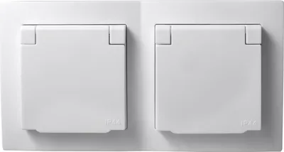 Produktbild von Steckdosen Set McPower Flair Beginner 2S-IP44 3-teilig weiß IP44