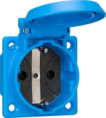 Image de ABL SURSUM Prise 1f bl mt Einb Klappd IP54 VP