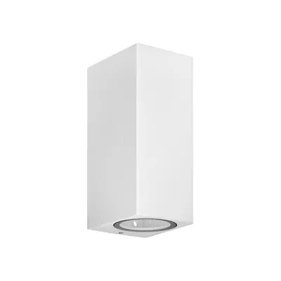 Produktbild von Prios Außenwandleuchte Tetje, weiß, eckig, 16 cm