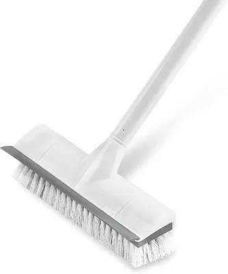 Produktbild von Famanu Bodenreinigungsbürste mit langer Stange - 2-in-1 Schaben und Bürsten