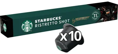 Produktbild von Starbucks Nespresso Ristretto Kapseln, 10 Stück, 57g – Intensiver Espresso