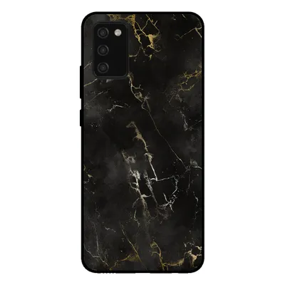 Produktbild von Smartphonica Handyhülle für Samsung Galaxy A03s mit Marmordruck - TPU-Hülle mit Marmor-Design - Schwarz