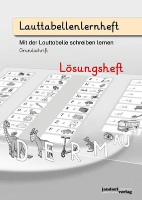 Produktbild von Lauttabellenlernheft (Grundschrift) (Lösungsheft)
