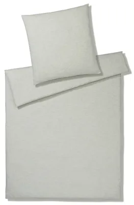Produktbild von elegante Halbleinen-Bettwäsche-Garnitur Breeze Farbe Kreide Größe 200x200+2x40x80cm