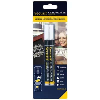 Image de Securit | Marqueur craie 1mm blanc