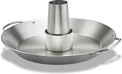 Image de Support en acier inoxydable pour barbecue et poulet avec bac à arômes amovible, accessoire pour barbecue et four