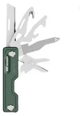 Produktbild von NexTool NE20098 10-in-1 Multifunktionsmesser. Grün