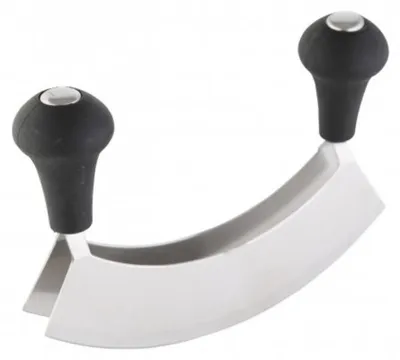Produktbild von Axentia Edelstahl Wiegemesser 17 cm Doppelklinge 200509