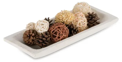 Image de Bol à pâte Robuste en bois - Bol décoratif pour mélanger - Ustensile de table - Aspect naturel - Adapté à différents styles - Poli à la main - Bol décoratif