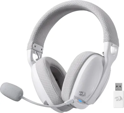 Immagine prodotto di Cuffie da gioco wireless a 3 modalità con illuminazione blu - Leggere - Audio surround 7.1 - Driver da 40 mm, microfono rimovibile