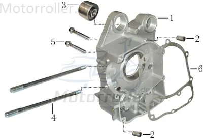 Produktbild von AEON Gewindebolzen M8x187mm verzinkt Schraube 180ccm 4Takt Motorroller.de Gewindestange Gewinde-Stange Stehbolzen Stiftschraube Gewindestab 152QMI ATV