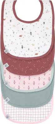 Produktbild von LÄSSIG Baby Kleinkind Lätzchen Set (5 St.) Klettverschluss Baumwolle wasserdicht/Value Pack Bib Garden Explorer Schnecke