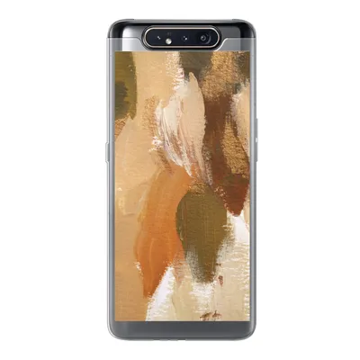 Produktbild von MuchoWow® Handyhülle Schutzhülle Hülle für Samsung Galaxy A80 Farbe - Orange - Grün Silikon Softcase Handy Hülle - Schutzdeckel