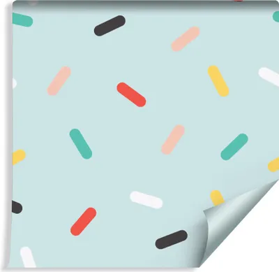 Produktbild von 10m VLIES TAPETE Rolle Kinderzimmer Buntes Muster XXL
