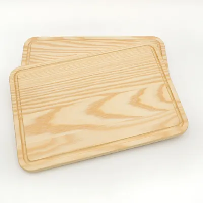 Immagine prodotto di Omgoods - Set di 2 taglieri rettangolari in legno, realizzati in legno di frassino