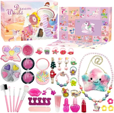 Image de Calendrier de l'Avent licorne pour enfants - Calendrier de l'Avent licorne pour les enfants - Coffret cadeau pour enfants