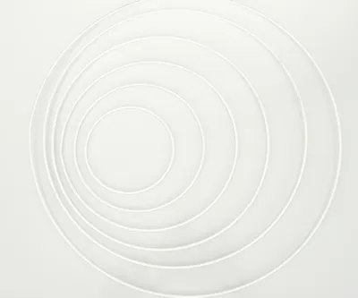 Produktbild von Metallring weiss beschichtet, wählbar in den Größen 10 - 50cm, Größe:Ø 10 cm