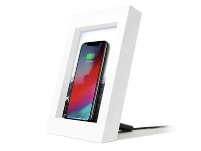 Image de Twelve South PowerPic chargeur sans fil à induction cadre photo - white Nouveau