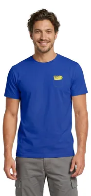 Produktbild von Spreadshirt SpongeBob Schwammkopf Brustmotiv Fanartikel Männer T-Shirt, XXL, Dunkelblau